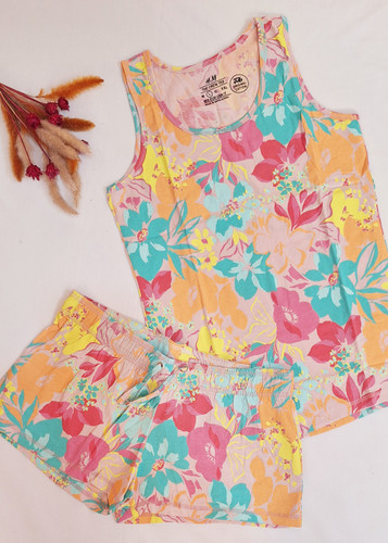 ست تاپ شورتک فانتزی اچ اند ام